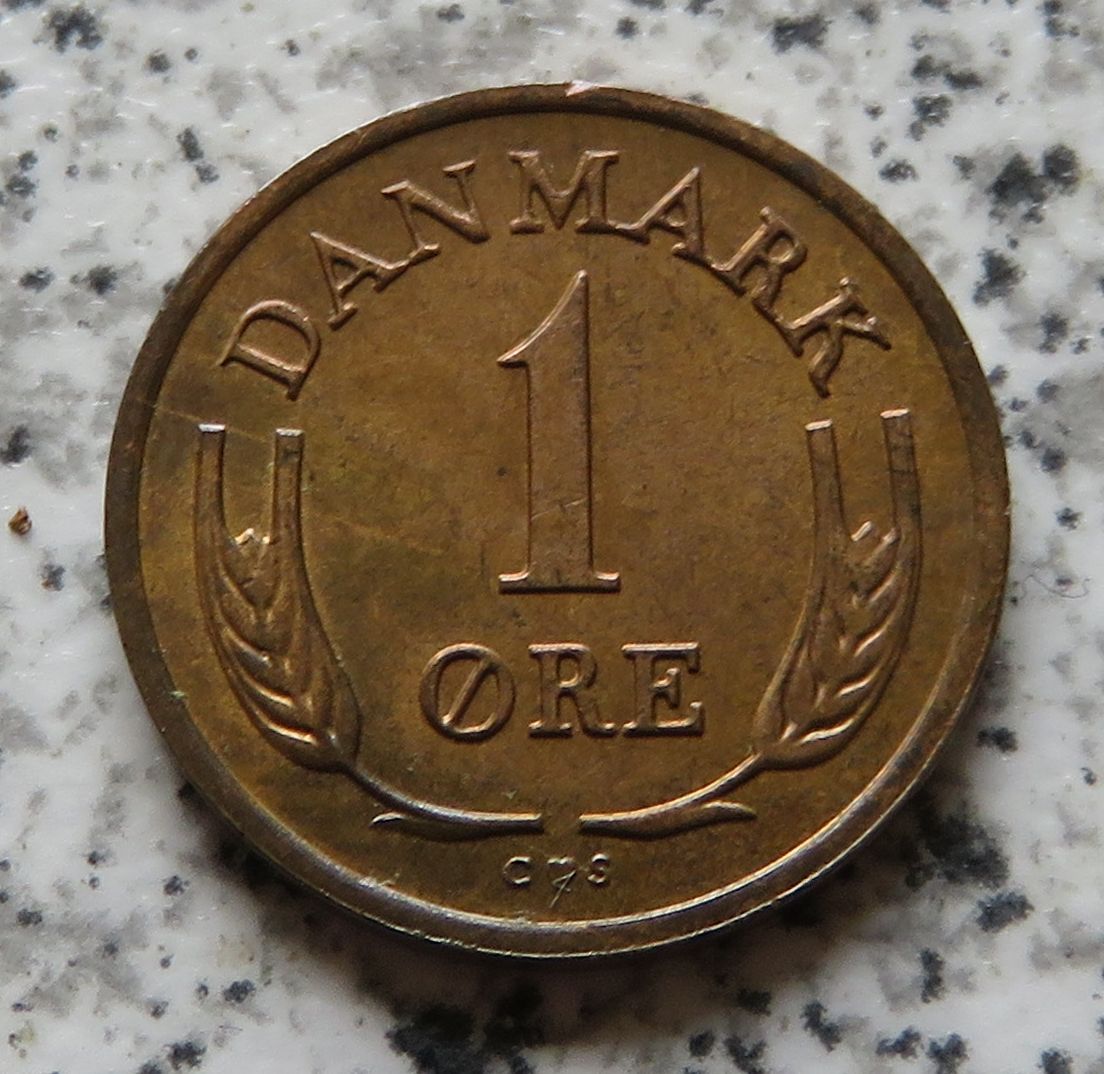  Dänemark 1 Öre 1963, nie in Umlauf gebracht   