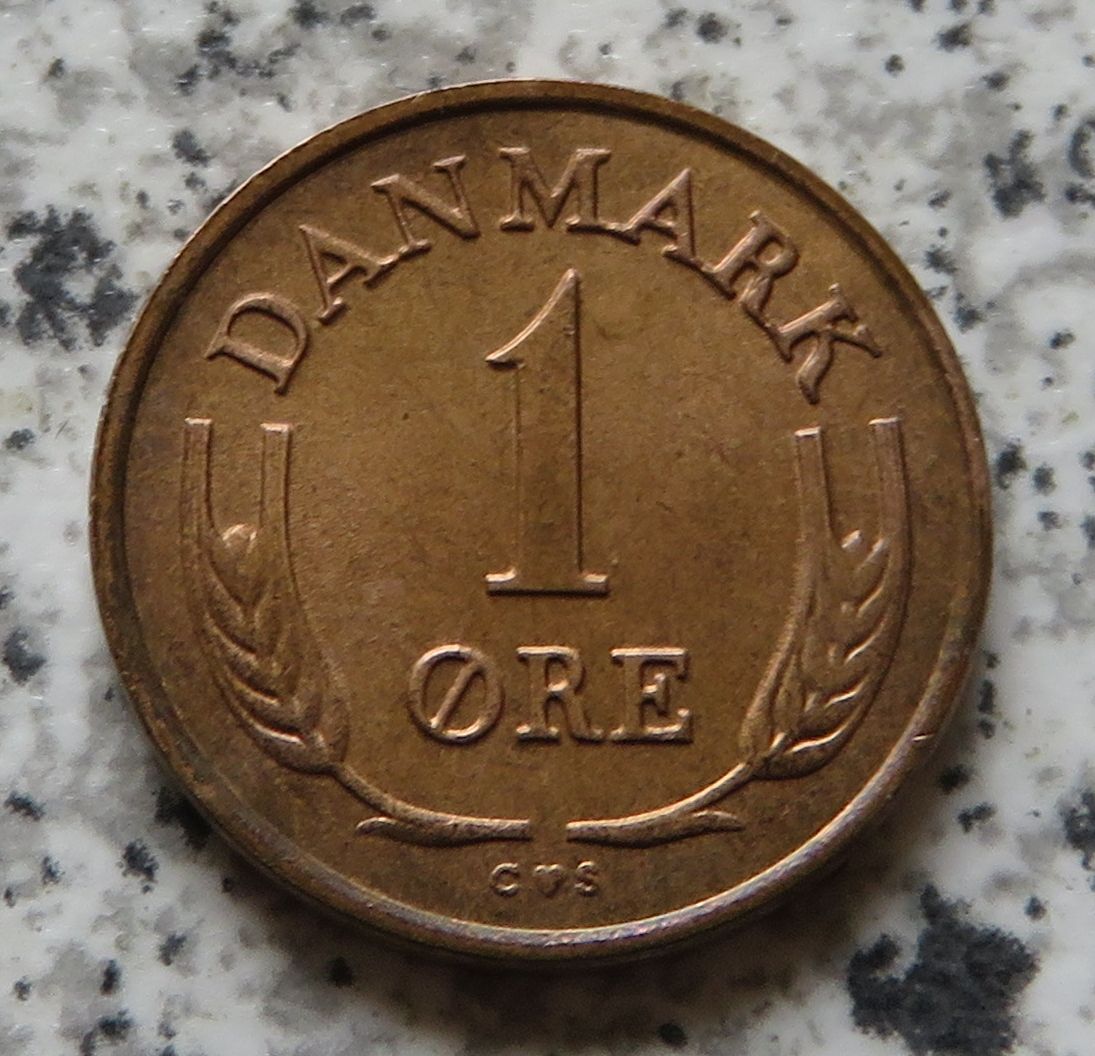  Dänemark 1 Öre 1964, nie in Umlauf gebracht   