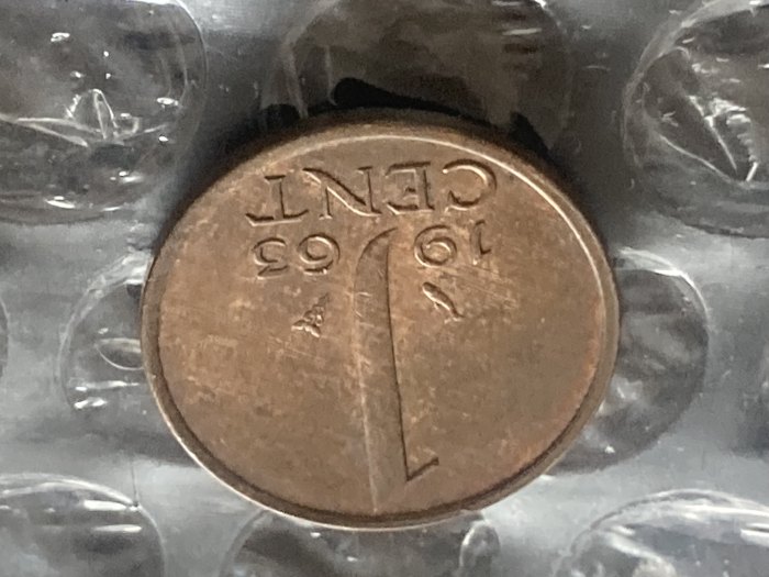  Münzen Münze Umlaufmünze Niederlande 1 Cent 1963   