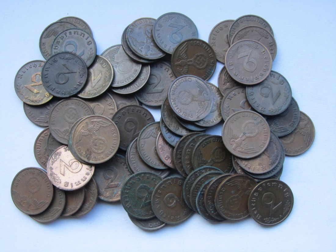  Deutsches Reich: 70 x 2 Pfennig (Jaeger 362)   