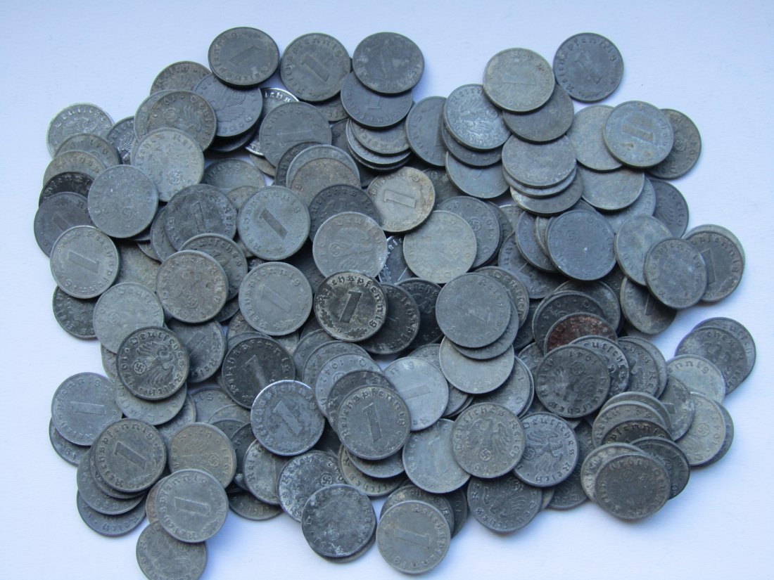  Deutsches Reich: 200 x 1 Pfennig Zink (Jaeger 369)   