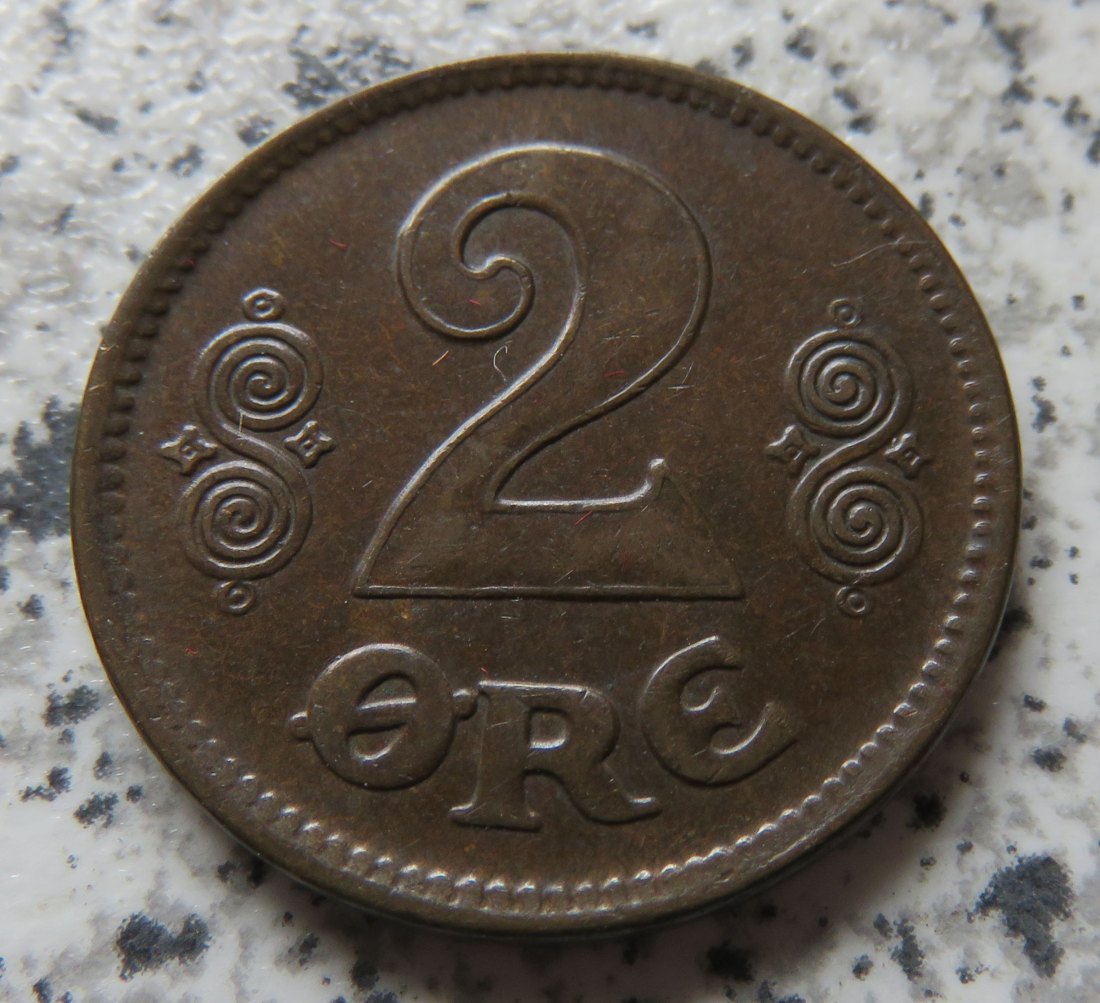  Dänemark 2 Öre 1920, Erhaltung   