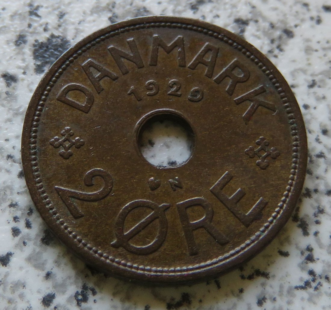  Dänemark 2 Öre 1929 N   