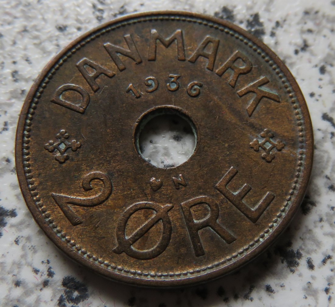  Dänemark 2 Öre 1936 N   