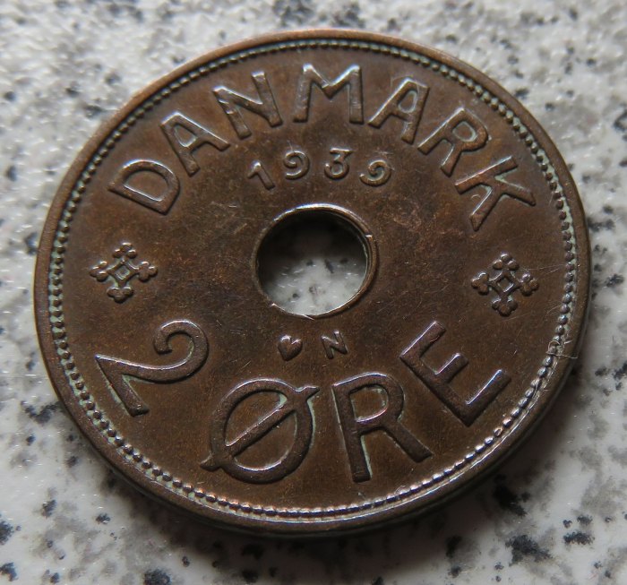  Dänemark 2 Öre 1939 N   