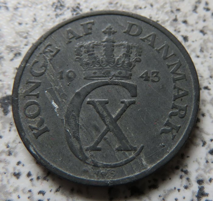  Dänemark 2 Öre 1943 N   