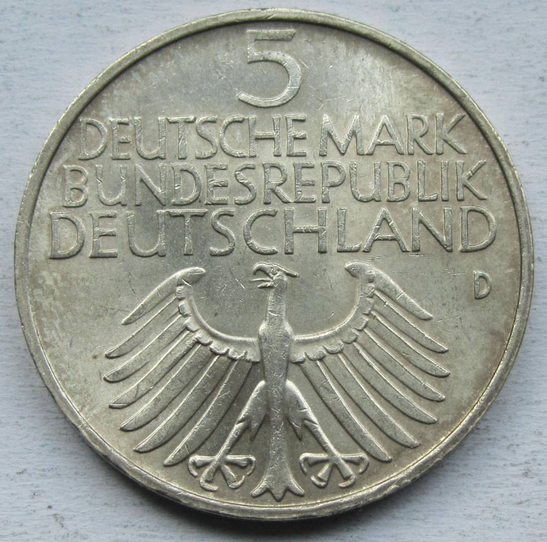  Deutschland: 5 DM Germanisches Museum 1952   