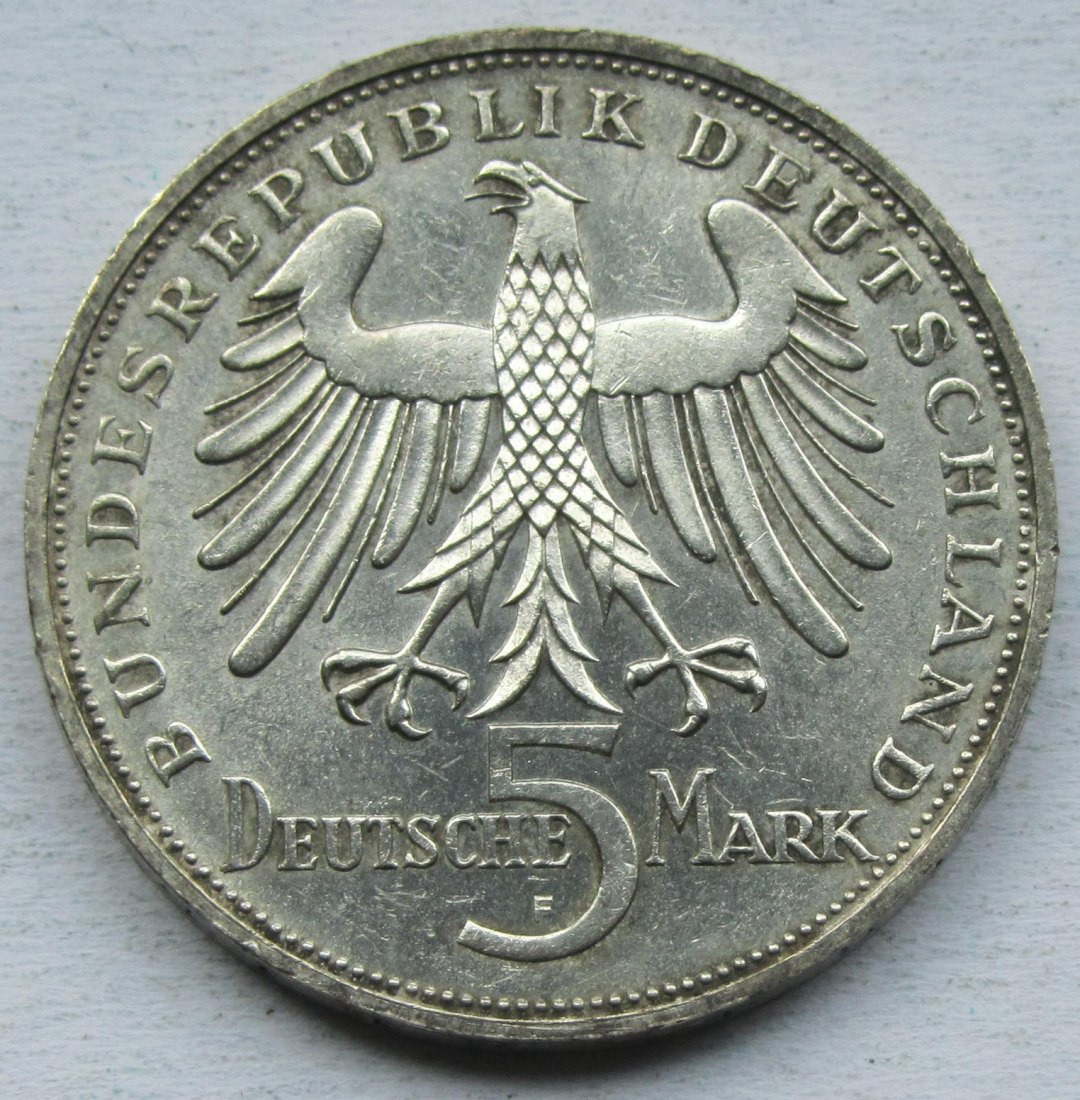  Deutschland: 5 DM Schiller 1955   