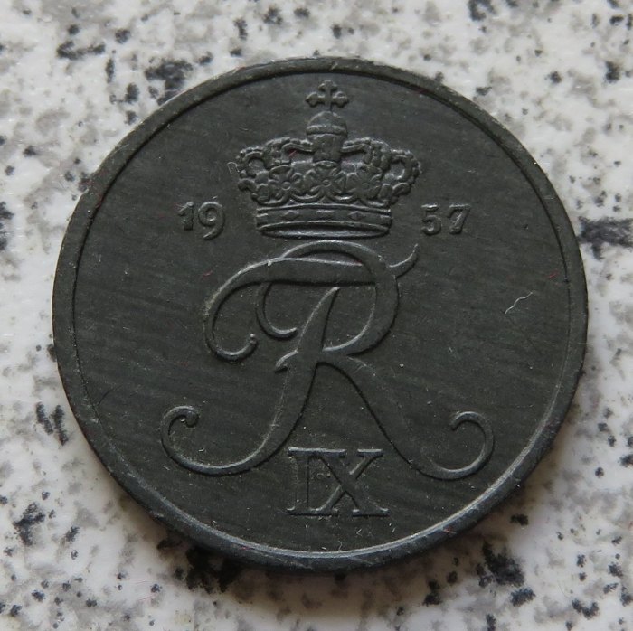  Dänemark 2 Öre 1957 C   