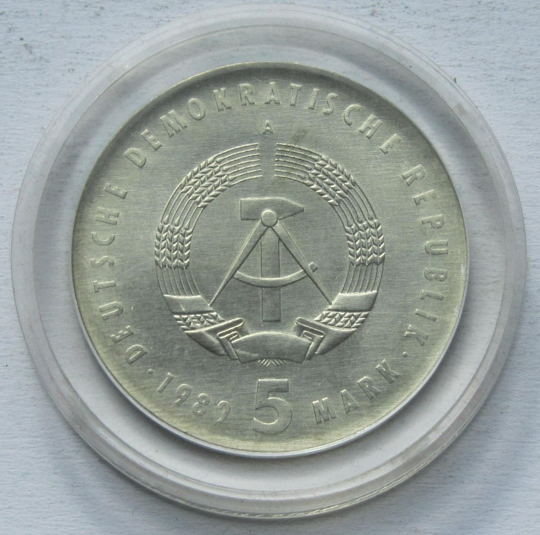  DDR: 5 Mark Ossietzky 1989   