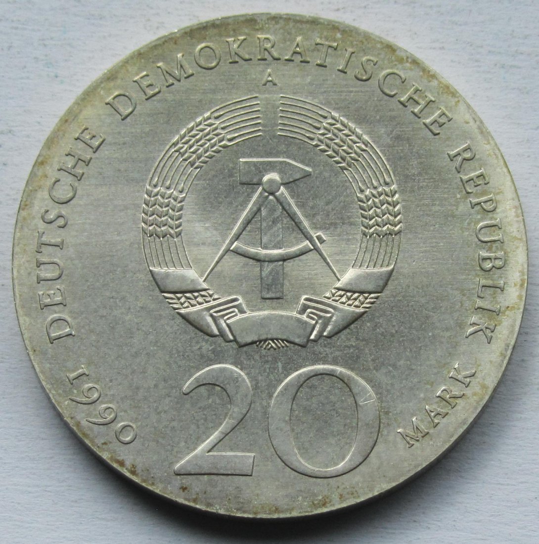  DDR: 20 Mark Schlüter 1990   