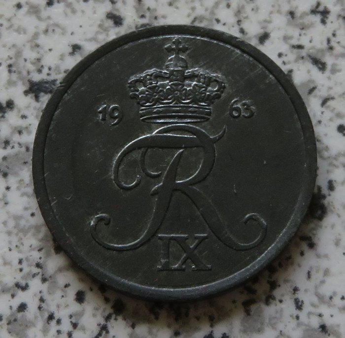  Dänemark 2 Öre 1963 C   