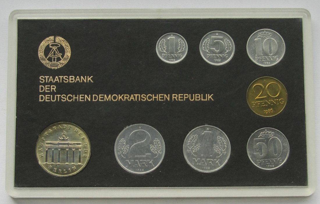  DDR: Kursmünzensatz 1986   