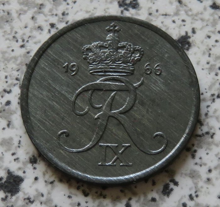  Dänemark 2 Öre 1966 C   