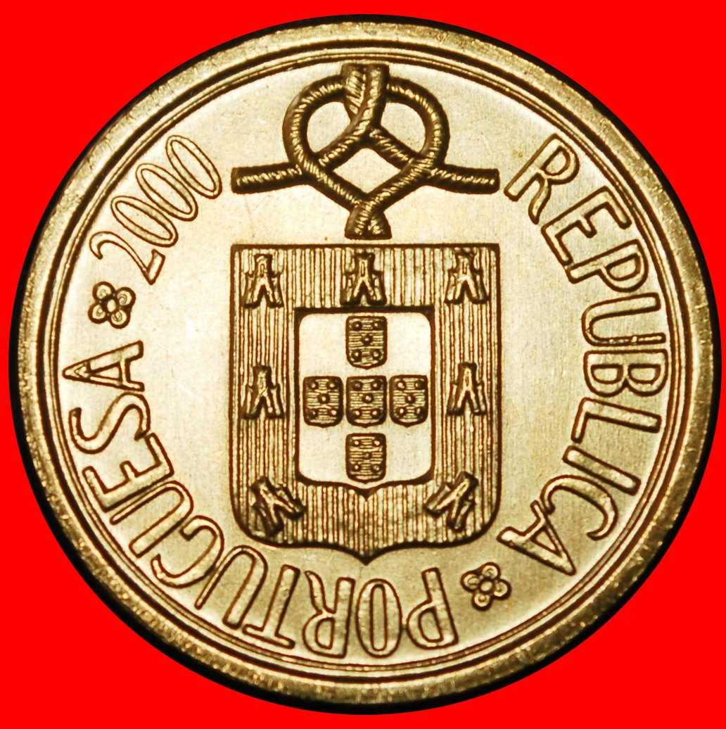  Ⰶ WINDOW (1986-2001): PORTUGAL ★ 10 ESCUDOS 2000 II B! UNC MINT LUSTRE!★LOW START ★ NO RESERVE!   