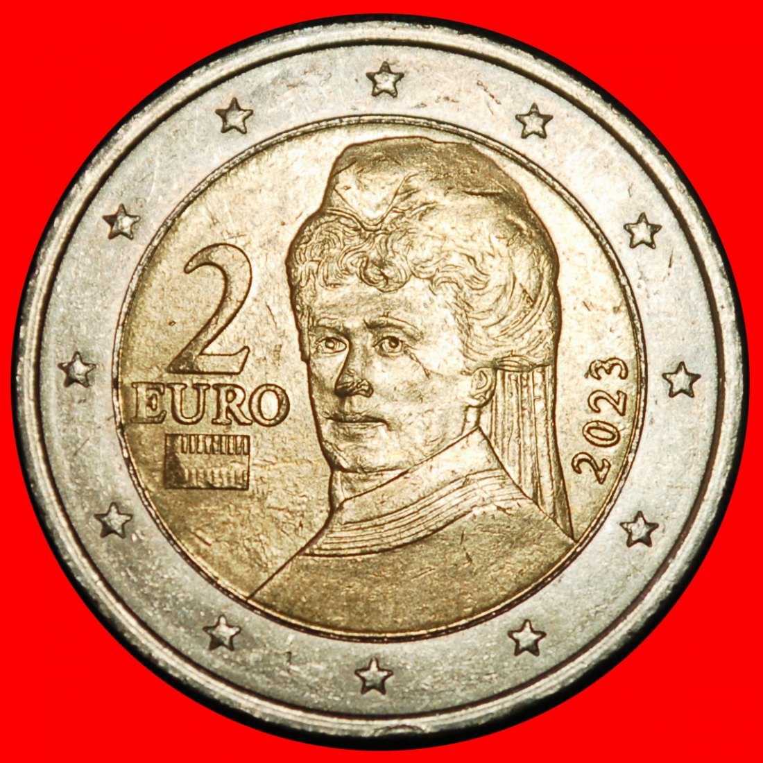  ⰆBERTHA VON SUTTNER 1843-1914:AUSTRIA★2 EUROS 2023 NON-PHALLIC 2008-2025 I r2★LOW START★ NO RESERVE!   