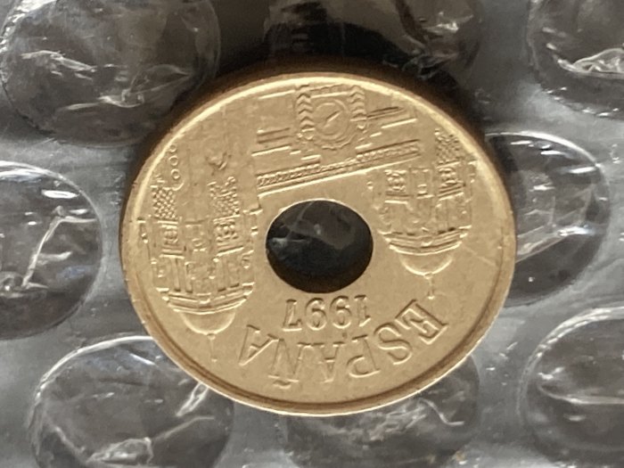 Münze Münzen Umlaufmünze Spanien 25 Pesetas 1997   