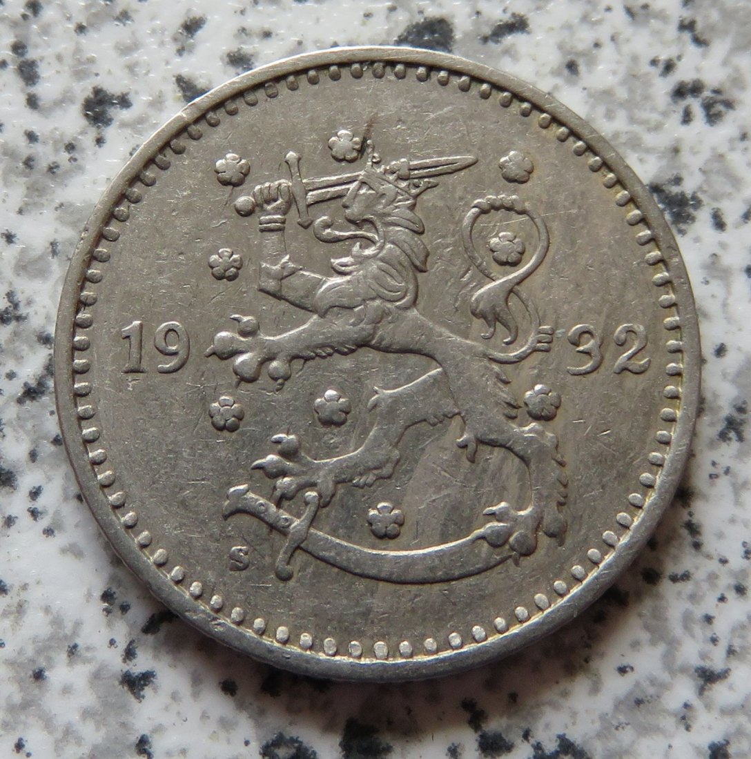  Finnland 1 Markka 1932 S   