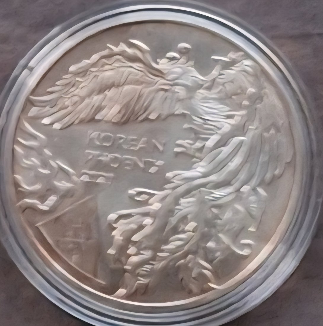  Südkorea, WON,2020 Phönix 1oz 999er Silber gekapselt   