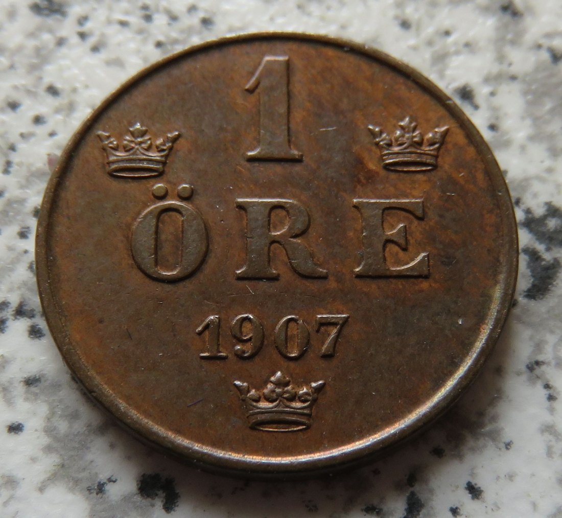  Schweden 1 Öre 1907   