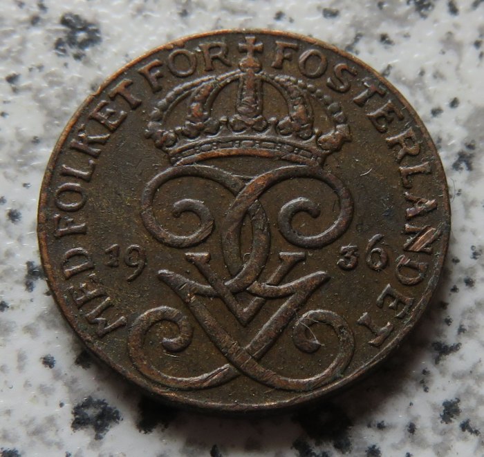  Schweden 1 Öre 1936   