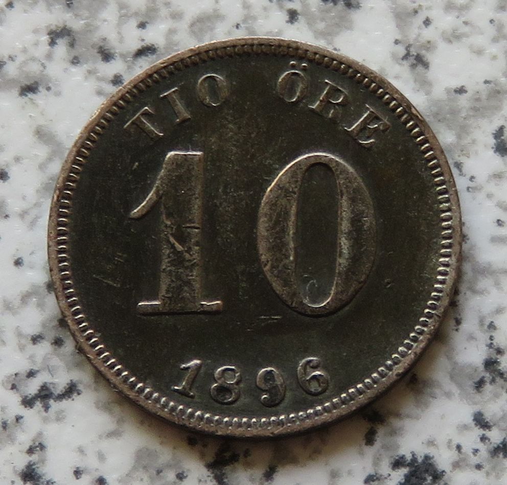 Schweden 10 Öre 1896   