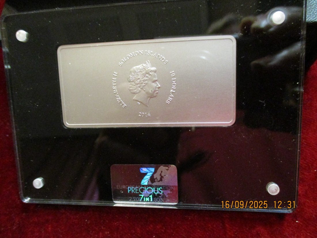  10 Dollars 2014 Salomon Islands - 999er Silber Gewicht: 31,1 Gramm   