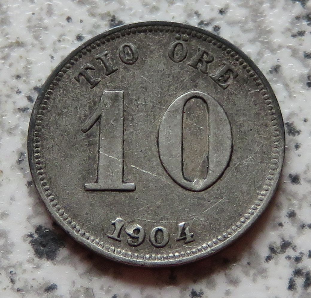  Schweden 10 Öre 1904   