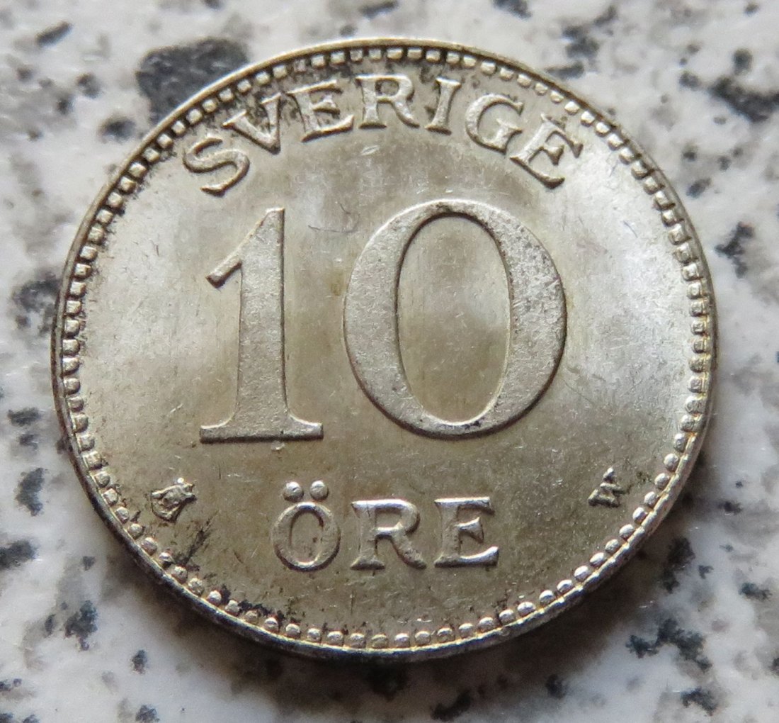 Schweden 10 Öre 1918, Erhaltung   