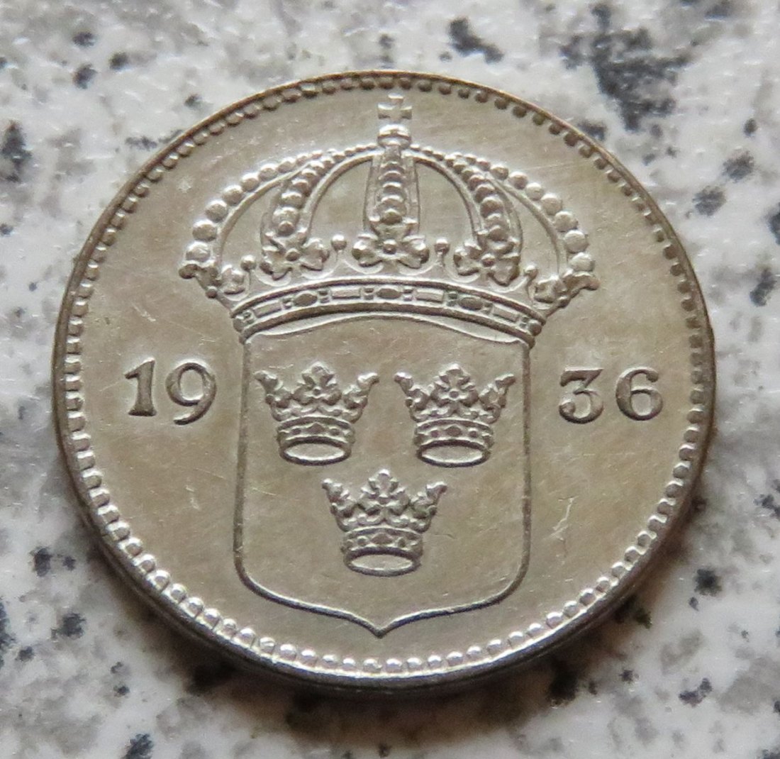  Schweden 10 Öre 1936, Erhaltung   