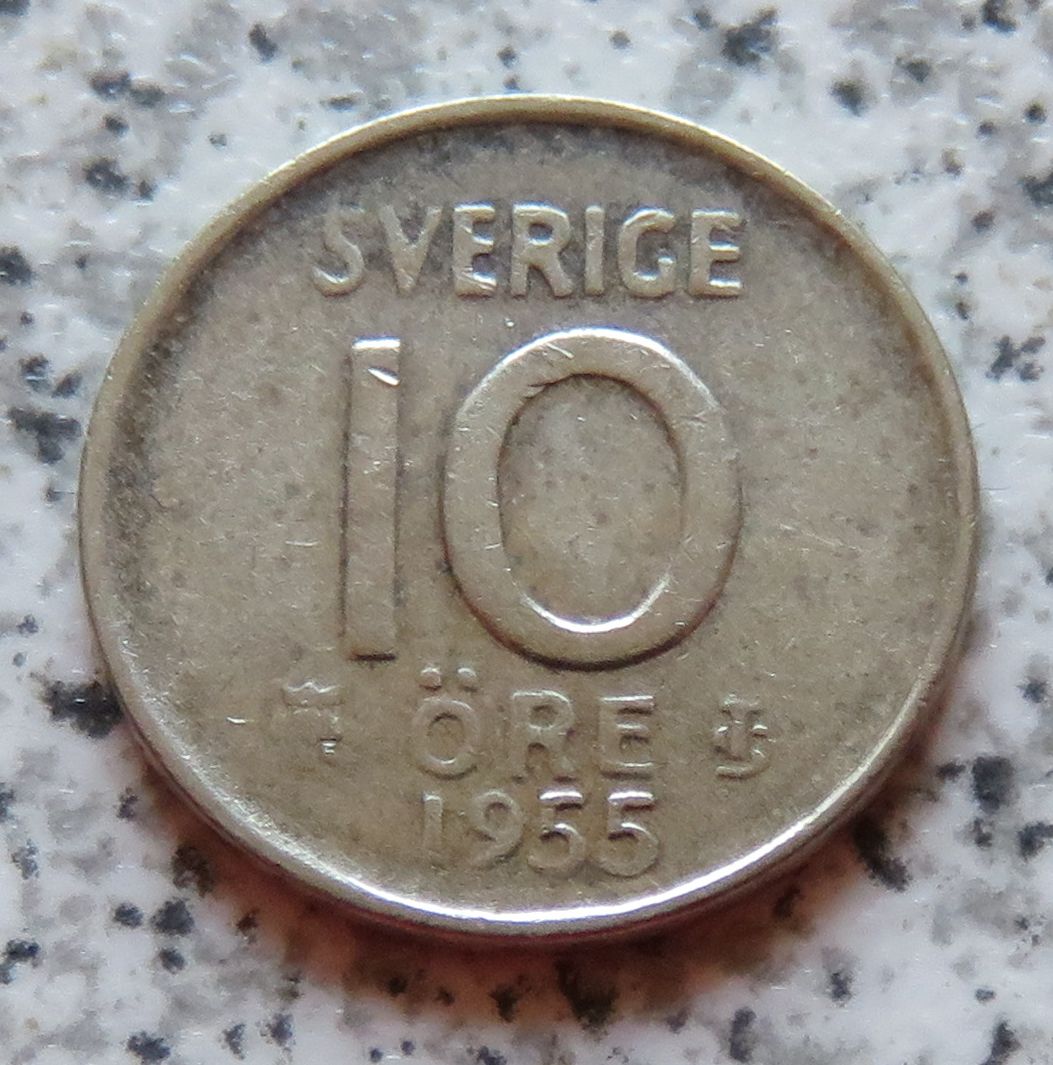  Schweden 10 Öre 1955   