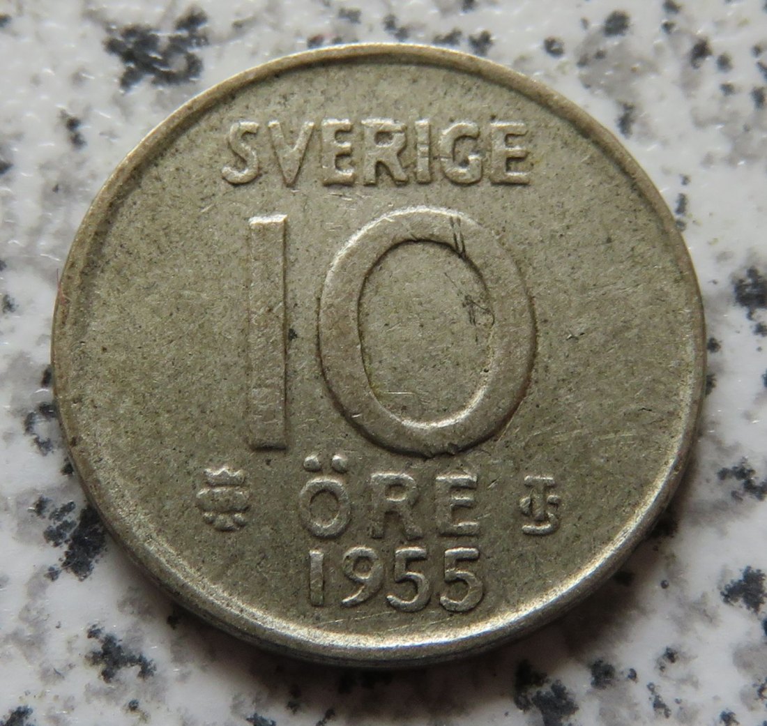  Schweden 10 Öre 1955   
