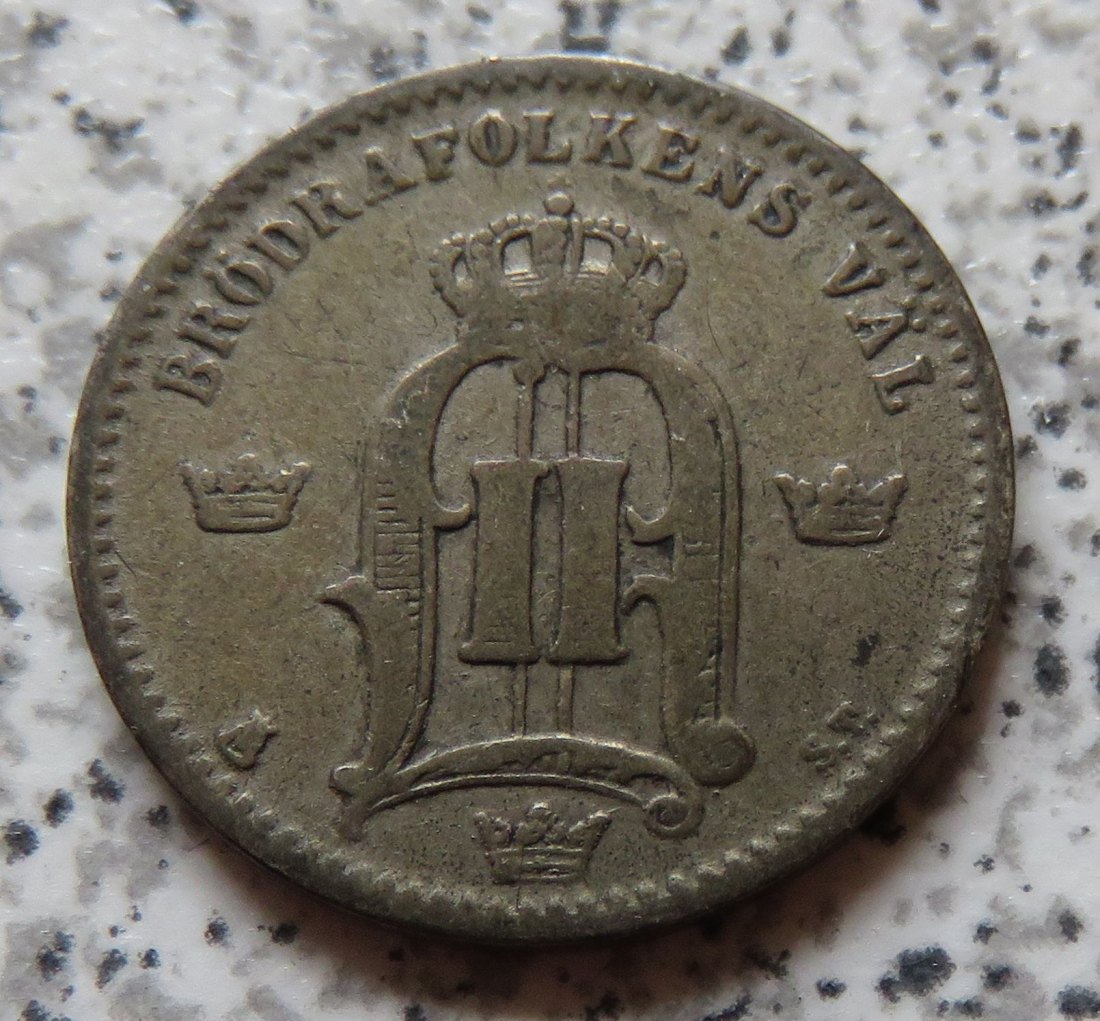  Schweden 25 Öre 1876   