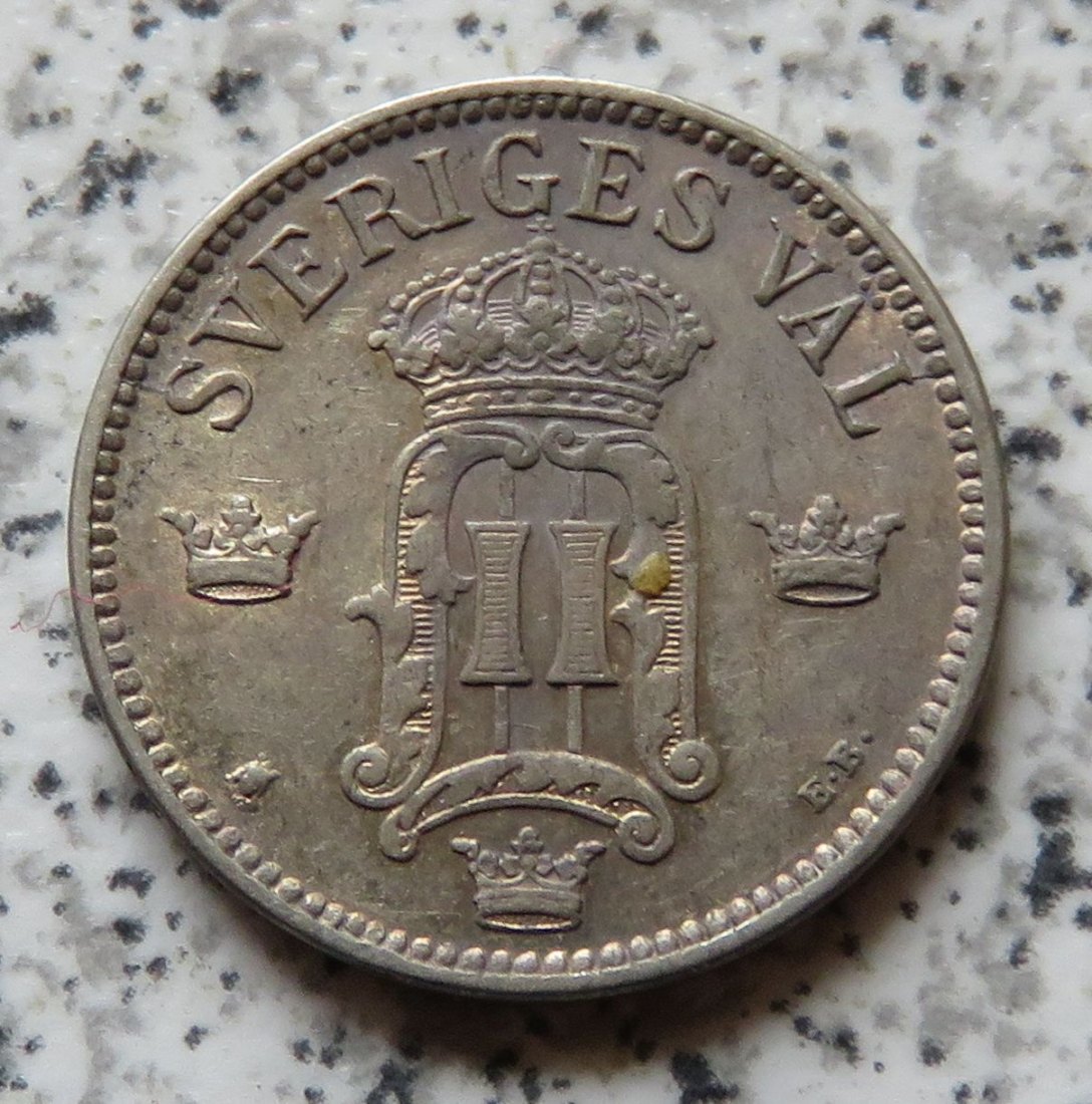  Schweden 25 Öre 1907   