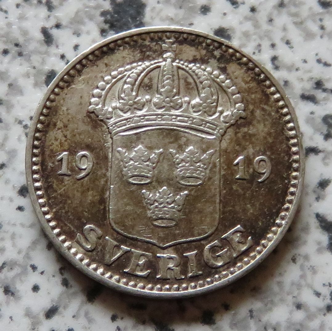  Schweden 25 Öre 1919, besser   