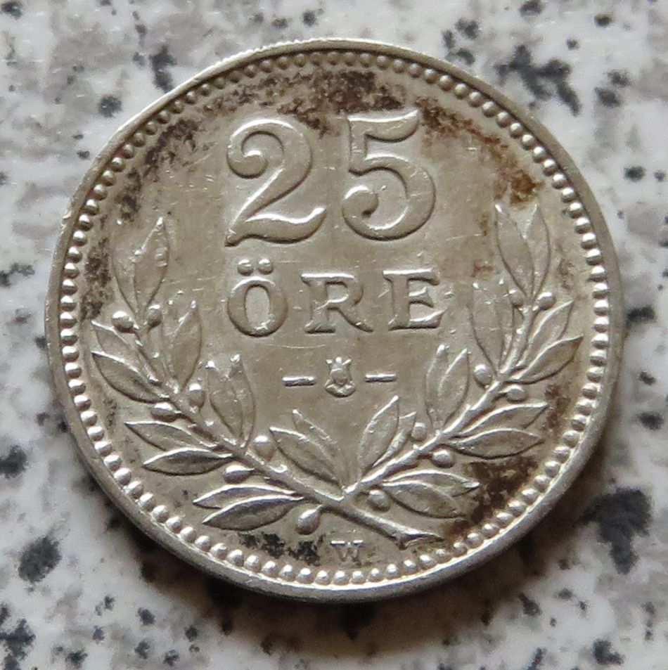  Schweden 25 Öre 1919, besser   