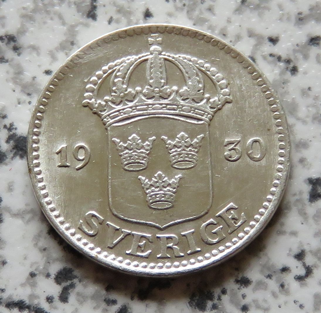  Schweden 25 Öre 1930, Erhaltung   