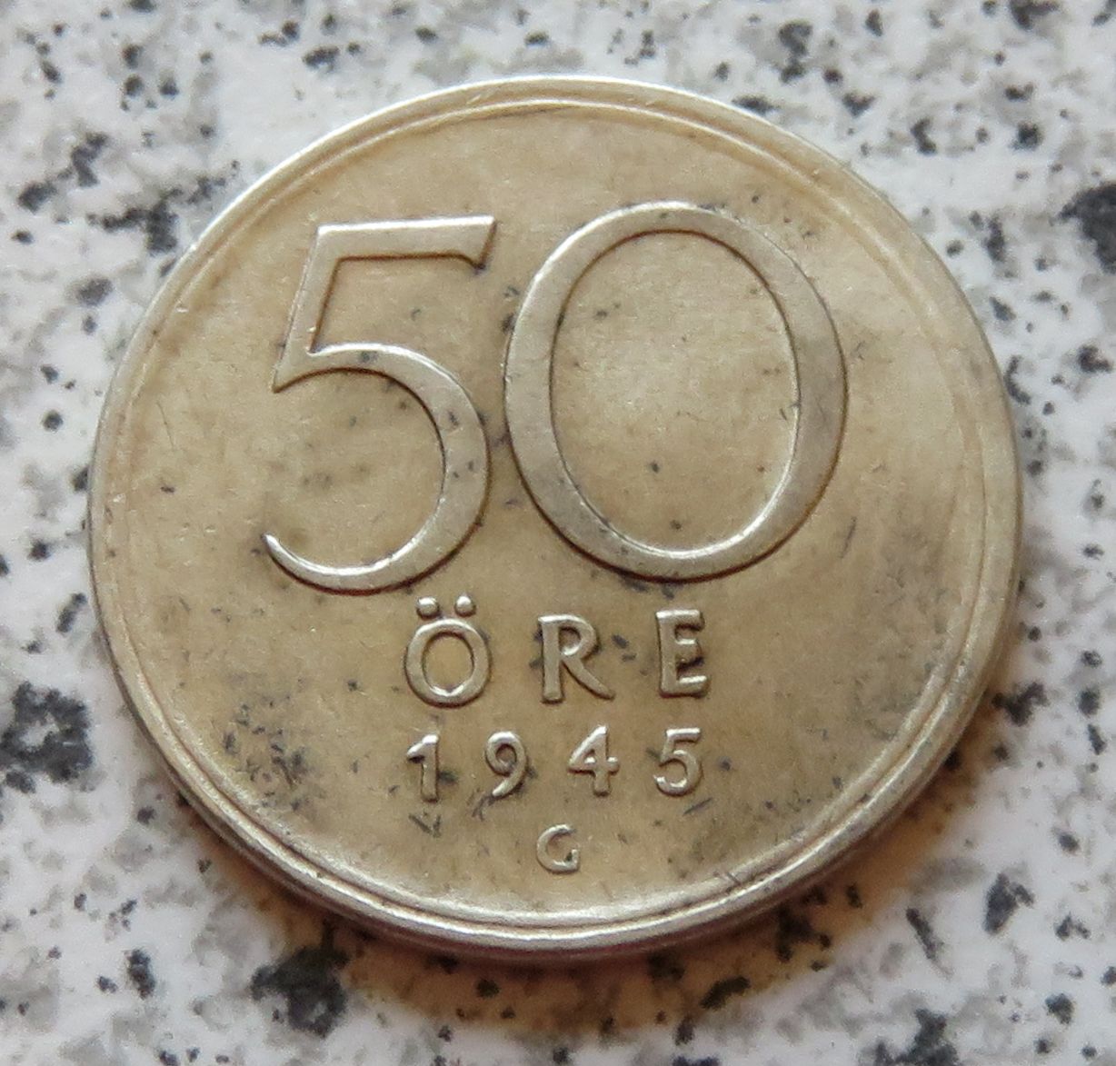  Schweden 50 Öre 1945   