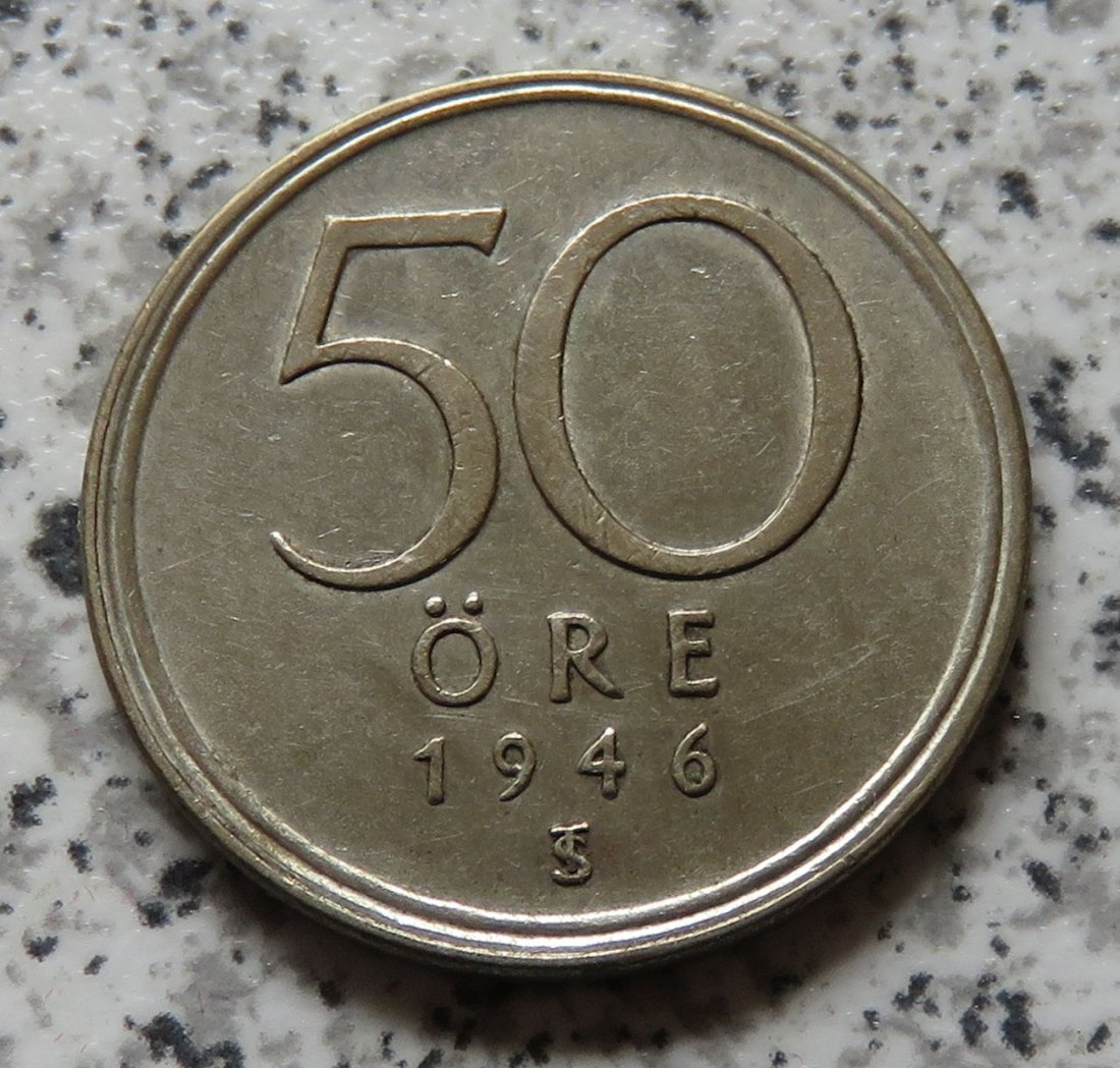  Schweden 50 Öre 1946   
