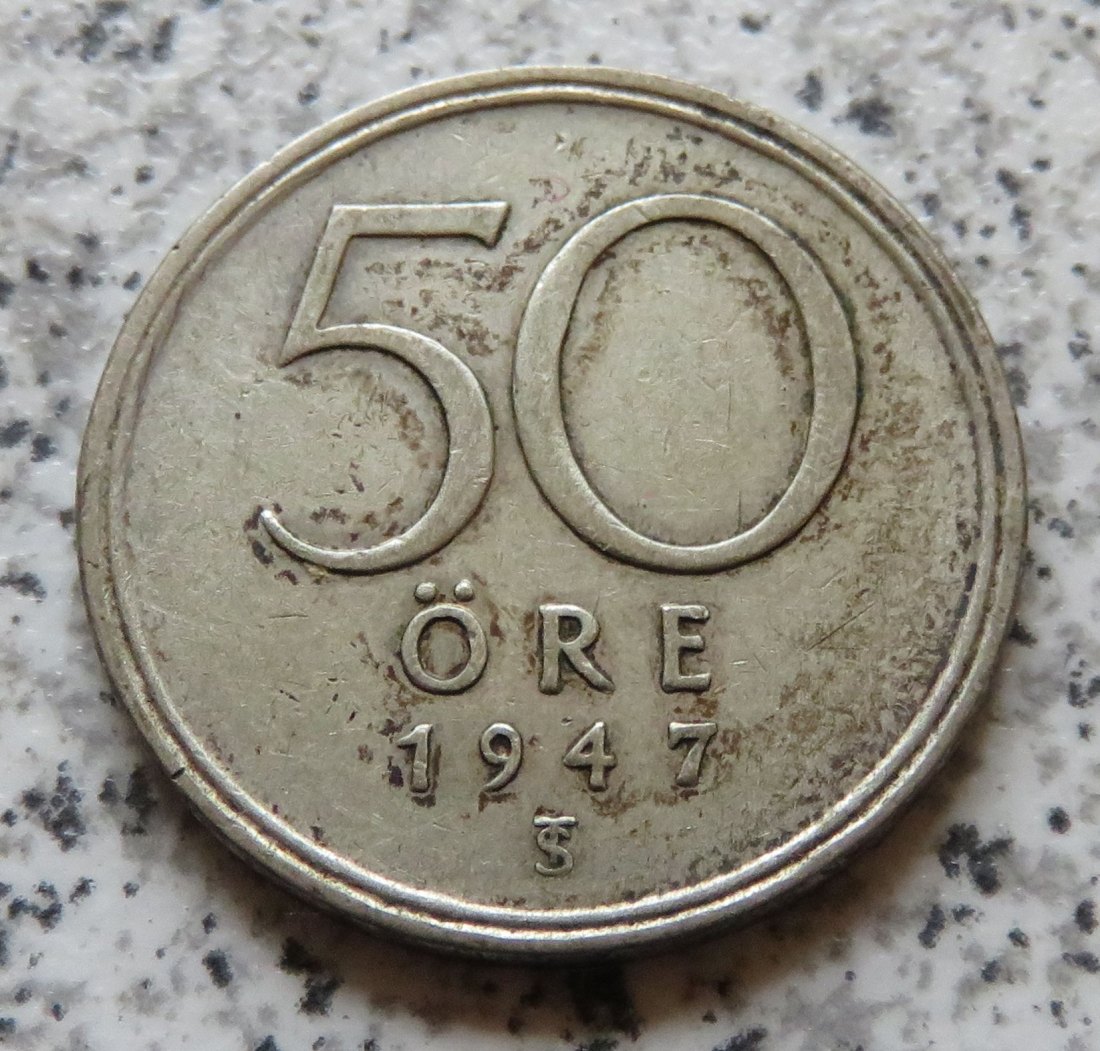  Schweden 50 Öre 1947   
