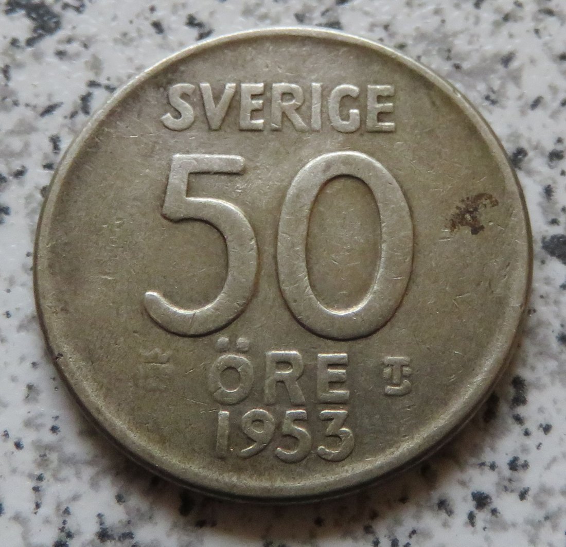  Schweden 50 Öre 1953   