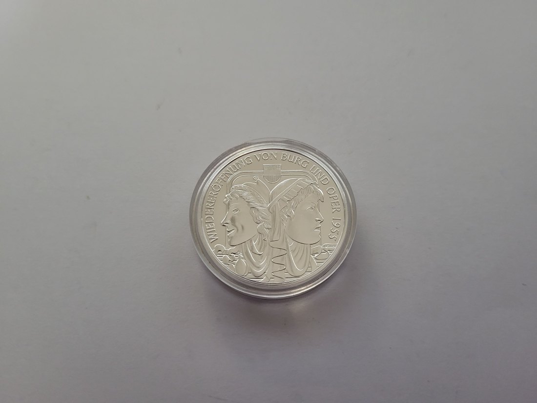  10 Euro 2005 Wiedereröffnung von Burg & Oper Ag 925/16g fein Österreich Spittalgold9800 (4971/8   
