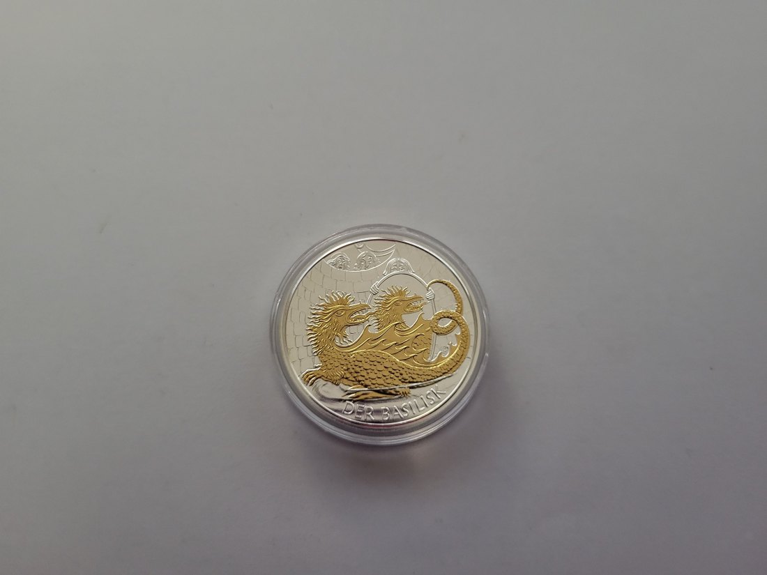  10 Euro 2009 Der Basilisk von Wien silber/16g fein Österreich Spittalgold9800 (4971/15   