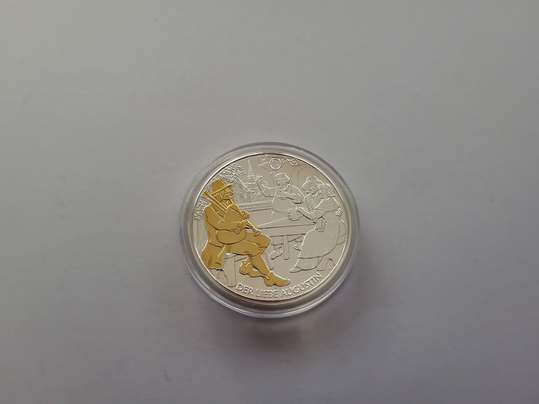  10 Euro 2011 Wien Der liebe Augustin Ag 925/16g fein Österreich Spittalgold9800 (4971   