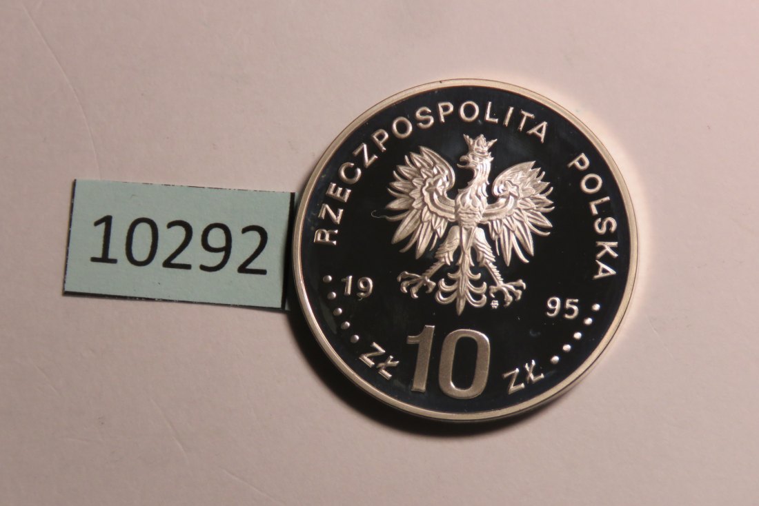  10292 Polen 1995 - 10 zt - Wincenty Witos - SILBER   