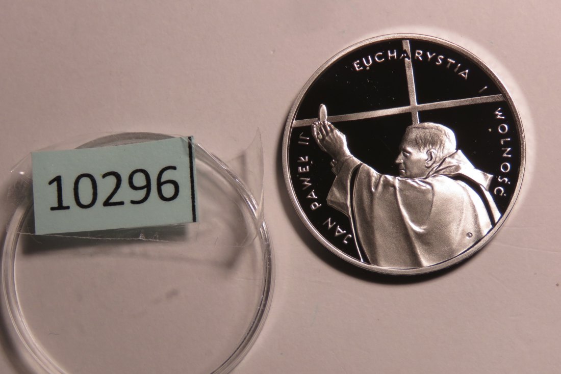10296 Polen 1997 - 10 zt - Papst Joh. Paul II - SILBER