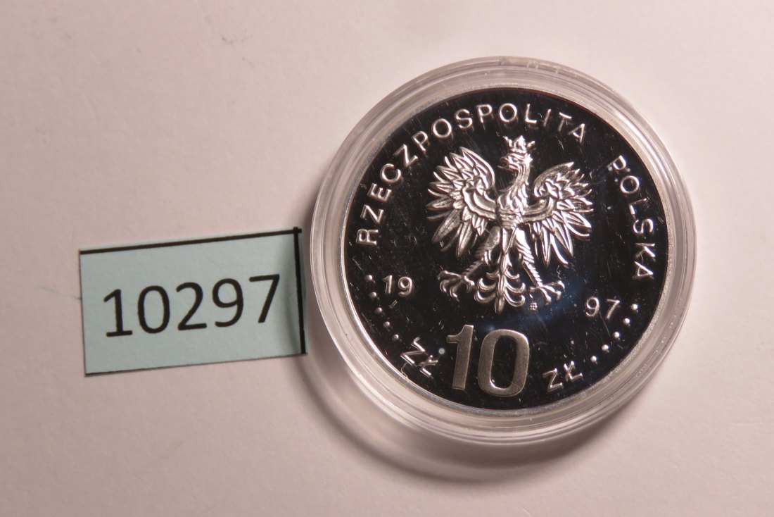  10297 Polen 1997 - 10 zt - Strzelecki - SILBER   