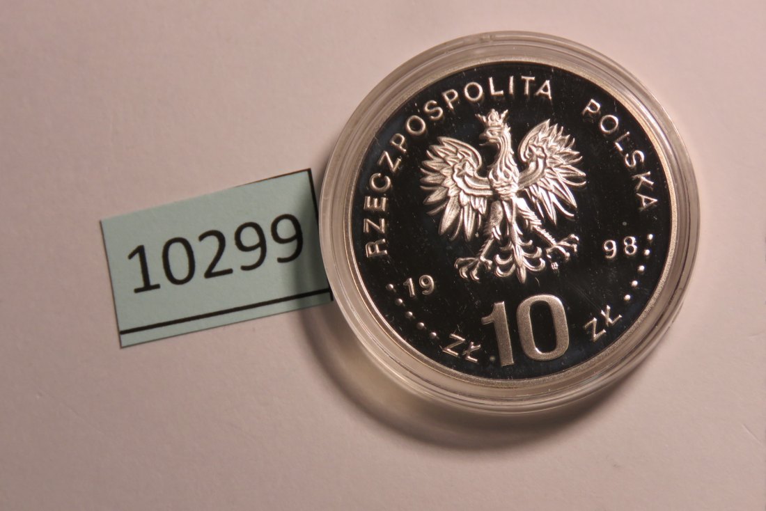  10299 Polen 1998 - 10 zt - General Fieldorf - SILBER   