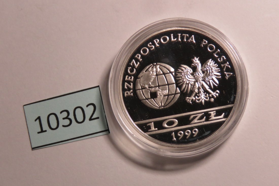  10302 Polen 1999 - 10 zt - Malinowski - SILBER   