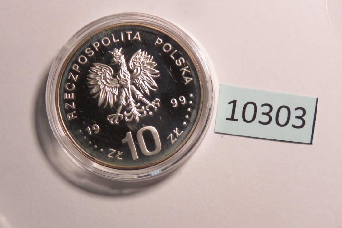  10303 Polen 1999 - 10 zt - Wladislaw IV Wasa  Porträt - SILBER   